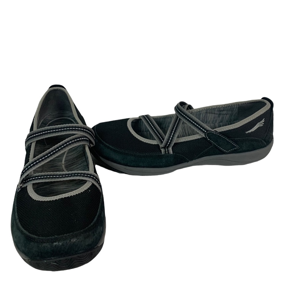 Dansko Black Suede Mary Jane Flats Sz 40